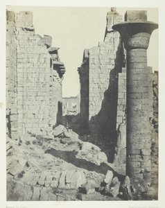 Palais de Karnak, Cour des Bubastites et Entrée Principale de la Salle Hypostyle; Thèbes - Maxime Du Camp