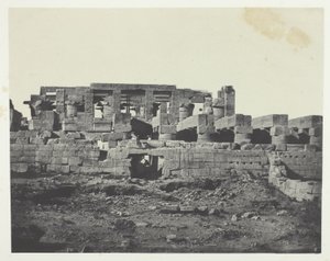 Palais de Karnak, entrée méridionale de la salle hypostyle ; Thèbes - Maxime Du Camp