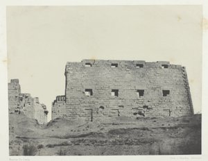 Palais de Karnak, Grands Pylônes du Sud-Ouest; Thèbes - Maxime Du Camp