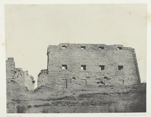 Palais de Karnak, Grands pylônes du sud-ouest, Thèbes, 184951, imprimé en 1852
