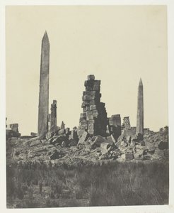 Palais de Karnak, Les Obélisques, Thèbes - Maxime Du Camp
