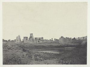 Palais de Karnak, Propylées du Sud; Thèbes - Maxime Du Camp