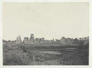 Palais de Karnak, Propylées du Sud, Thèbes - Maxime Du Camp