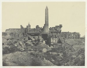 Palais de Karnak, Sanctuaire de Granit et Salle Hypostyle; Thèbes - Maxime Du Camp