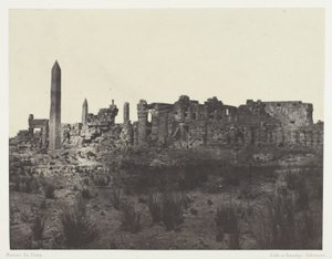 Palais de Karnak, Vue Générale des Ruines, Prise au Nord; Thèbes