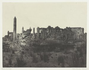 Palais de Karnak, Vue Générale des Ruines, Prise au Nord; Thèbes - Maxime Du Camp