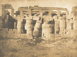 Porte septentrionale de la salle hypostyle du palais de Karnak, 1849-50 - Maxime Du Camp