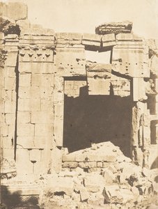 Porte du Temple de Jupiter, à Baalbek Héliopolis, septembre 1850