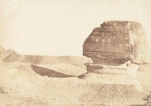 Profil du grand Sphinx, pris du Sud - Maxime Du Camp