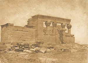 Pronaos du Temple de Déboude Parembole, 10 avril 1850 - Maxime Du Camp
