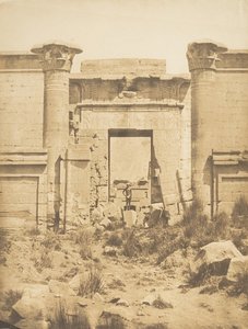 Propylées du Thoutmoséum, à Médinet-habou Thèbes, 1849-50 - Maxime Du Camp