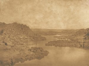 Sortie de la première Cataracte côté S.E., 1849-50 - Maxime Du Camp