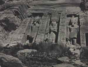 Partie sud du temple rupestre de Hathor, Abou Simbel - Maxime Du Camp