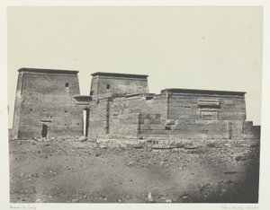 Temple De Dakkeh (Ancienne Pselcis); Nubie, plate 94 from the album "Egypte, Nubie, Palestine et Syrie" (1852) - Maxime Du Camp