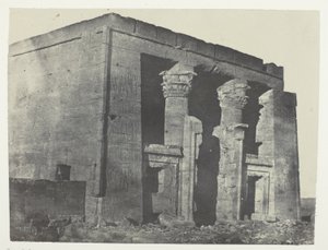 Temple De Dakkeh, Naos; Nubie, plate 95 from the album "Egypte, Nubie, Palestine et Syrie" (1852) - Maxime Du Camp