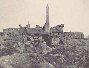 Thèbes. Palais de Karnak. Sanctuaire de granit et salle hypostyle - Maxime Du Camp