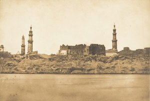 Vue de Girgeh et du littoral enlevé par l