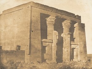 Vue de la façade du pronaos du Temple de Dakkeh Pselcis - Maxime Du Camp