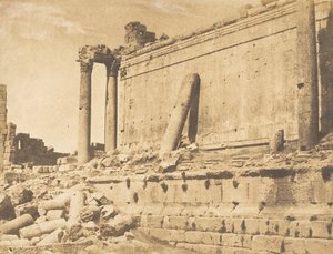 Vue du Temple de Jupiter, à Baalbek Héliopolis, 15 septembre 1850 - Maxime Du Camp