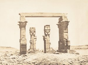 Vue du Temple de Kardassy, 9 avril 1850 - Maxime Du Camp