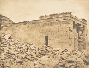 Vue du pronaos du Temple de Dandour Tropique du Cancer, 7 avril 1850