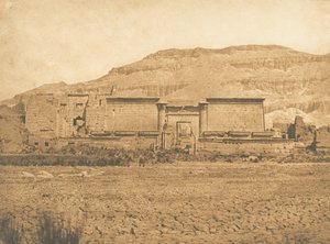 Vue générale de Médinet-habou, prise de l