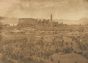 Vue générale des ruines du Palais de Karnac prise à l