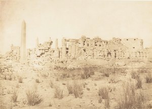 Vue générale des ruines du Palais de Karnac, prise du Nord, 1849-50 - Maxime Du Camp