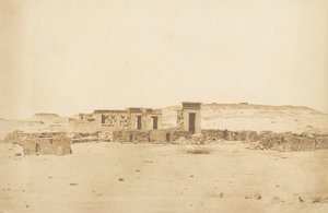 Vue générale du Temple et du Village de Déboude Parembole, 10 avril 1850 - Maxime Du Camp