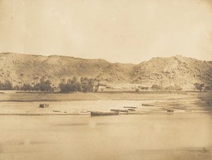 Vue prise au Sud-Est de Philae - Cherk-el-Hesseh, 1849-50 - Maxime Du Camp