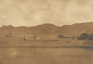 Vue prise du Nord-Est de Philae - Village de Kolokina, 1849-50 - Maxime Du Camp