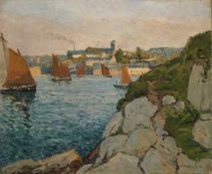 Douarnenez au soleil, 1897 - Maxime Emile Louis Maufra