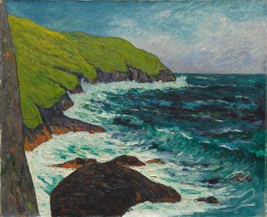 Les falaises de Beg-ar-Fry, Saint-Jean-du-Doigt, 1895 - Maxime Emile Louis Maufra