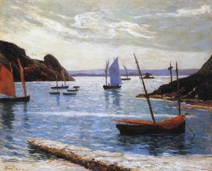 Le Port, Île de Bréhat, Bretagne, 1892 - Maxime Emile Louis Maufra