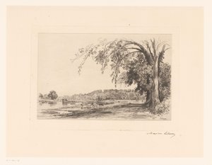 Vue de Richmond - Maxime François Antoine Lalanne (signed by artist)