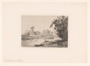 Vue sur la Seine à Neuilly - Maxime François Antoine Lalanne