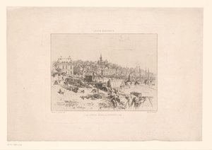 Vue du port de Trouville (La vie élégante) - Maxime François Antoine Lalanne