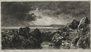 Rochers Noirs près de Trouville (Marée Basse) - Maxime Lalanne