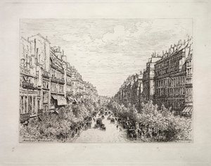 Boulevard Montmartre, 1884 - Maxime Lalanne
