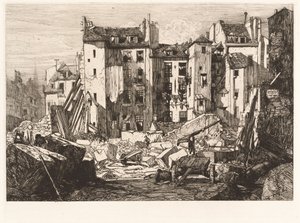 Démolitions pour le percement de la rue des Écoles - Maxime Lalanne