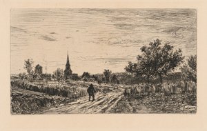 Paysage du soir (Retour au gîte) - Maxime Lalanne