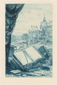 Frontispice pour «Un bouquiniste parisien : le père Lécureux» - Maxime Lalanne