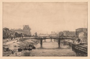Paris, vue depuis le pont de la Concorde, 1866 - Maxime Lalanne