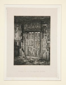 Porte de la galerie de chêne, pl. 8 de la suite Chez Victor Hugo - Maxime Lalanne