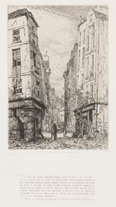 Rue des Marmousets, Vieux Paris, 1862 - Maxime Lalanne