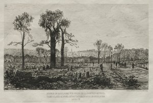 Souvenirs artistiques du Siège de Paris: Avenue de Boulogne, Vue Prise de la porte d
