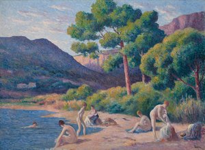 Baigneurs à Saint-Tropez