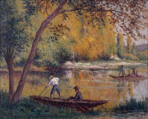 Ramasseurs de bois flotté sur la Cure - Maximilien Luce