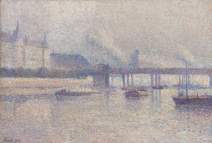 Les rives de la Seine à Paris, 1893 - Maximilien Luce
