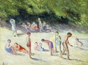 La baignade à Méricourt, 1935 - Maximilien Luce